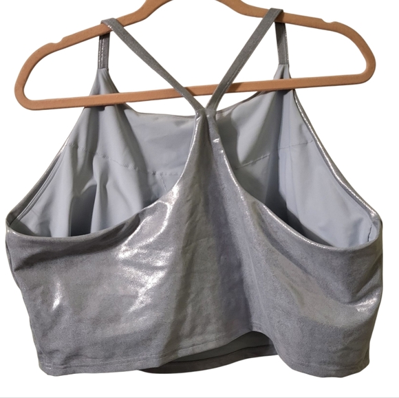 Old Navy Blue Active Powersoft Tank Top Bra Plus Size 3X NEW - Picture 2 of 5